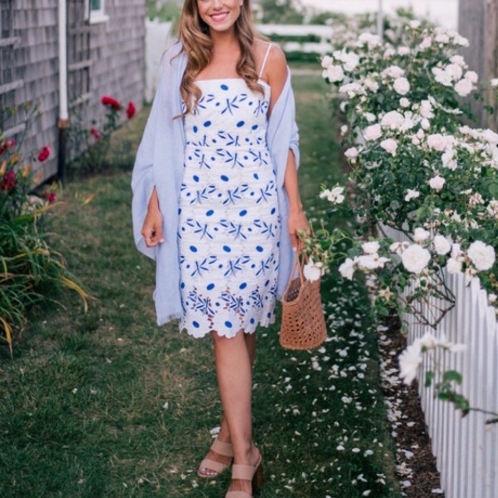 Milly Micro Strap Floral Dress